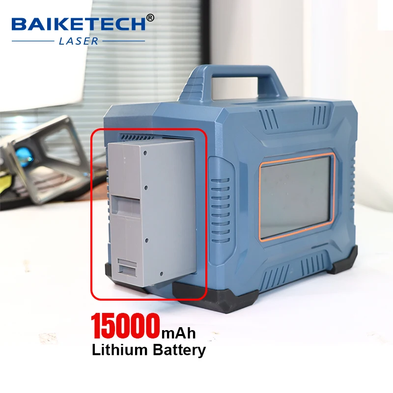 Handheld Fiber Laser Marking Machine for hard engineering plastics (ABS, PC), electroplated parts, anodized layer