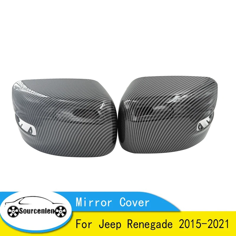 

Крышка зеркала заднего вида на дверь для Jeep Renegade 2015-2021 с легкой крышкой бокового зеркала, автомобильные аксессуары