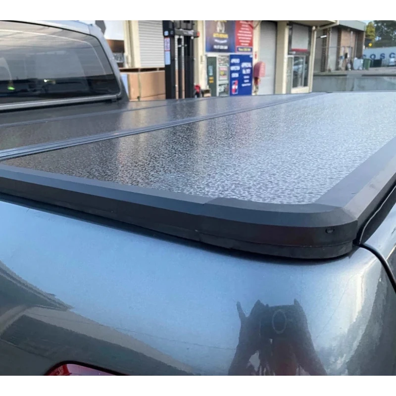 Telescopic manual fiberglass rigid three-fold trunk lid suitable for Musso (long/short shaft), waterproof and drill-free install