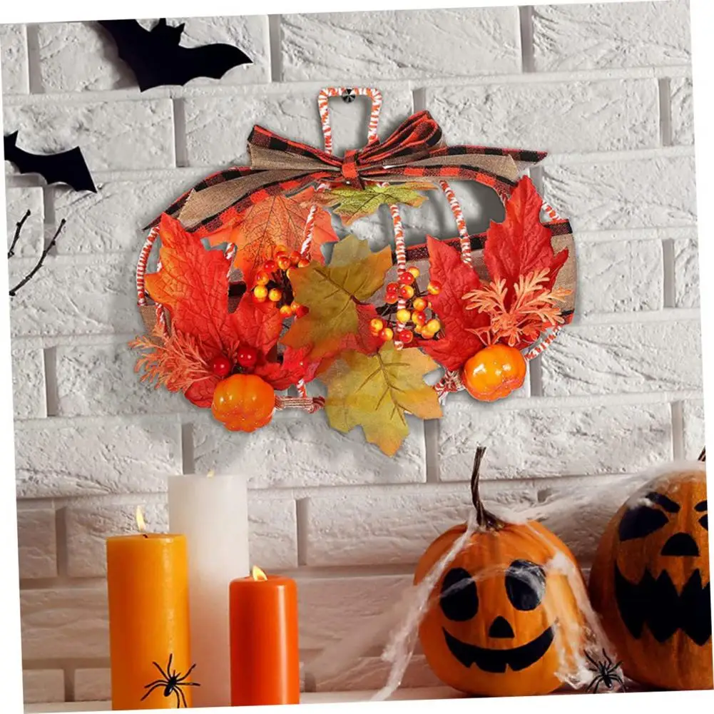 Hands-on Ability Improvement Wreath Frame Thanksgiving Crafts Metal Wire Frame Diy Hanging Wreath Form for Autumn Pumpkin Wreath