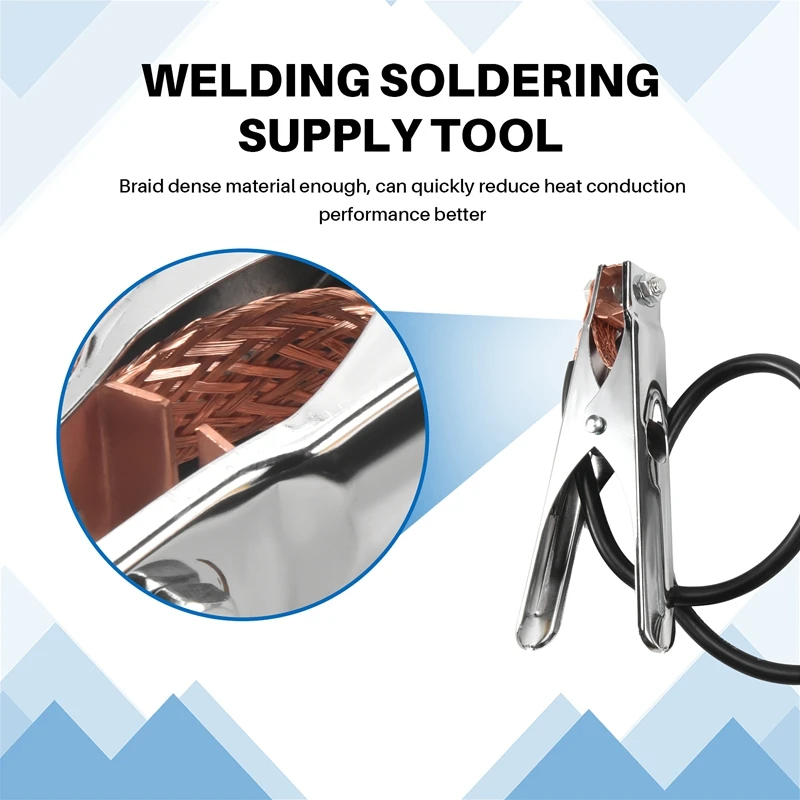 300a clipe de braçadeira de cabo de terra de soldagem à terra para soldador de arco mig tig 1.5m/cabo 10-25 plug suporte de solda fonte de solda para