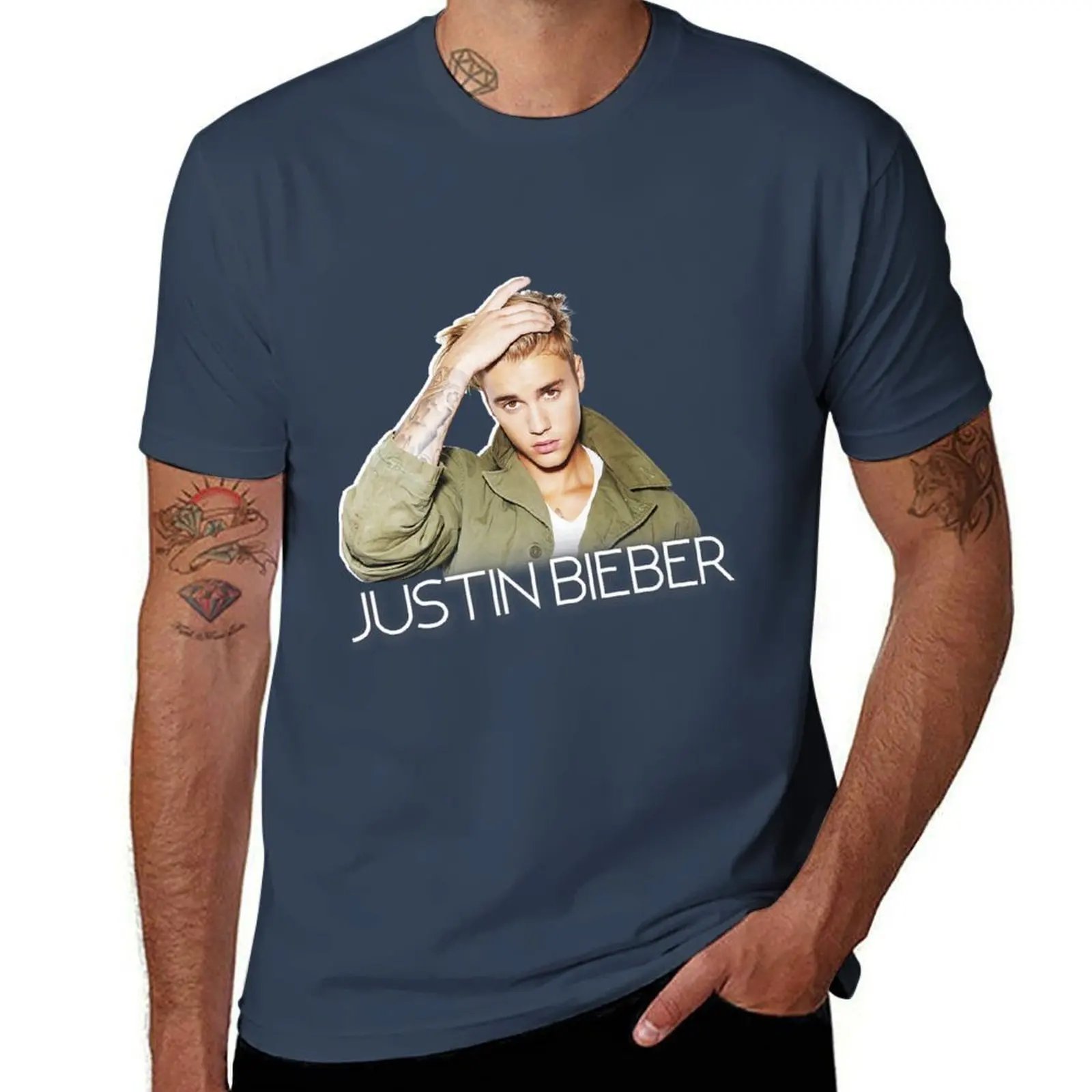 

Justin Bieber Official Cut Out Jacket Premium T-Shirt Work Comfort T-Shirt for Men