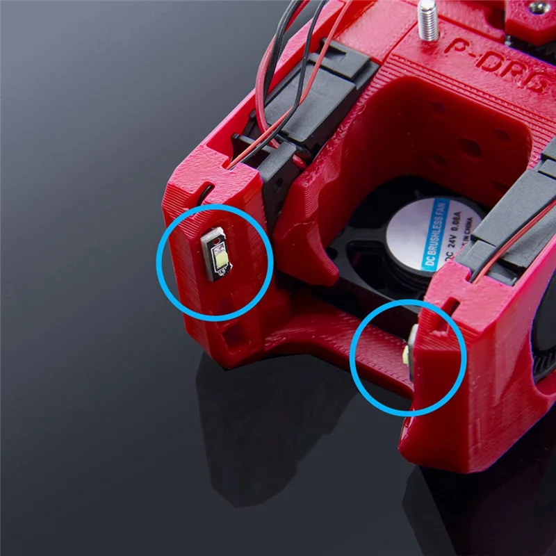 1ชิ้นโคมไฟ hotend หัวฉีด hotend ให้แสงสว่าง3D อุปกรณ์เสริมเครื่องพิมพ์แรงดันไฟฟ้ากว้าง5V ไฟ LED สีขาวสำหรับ voron 0.2