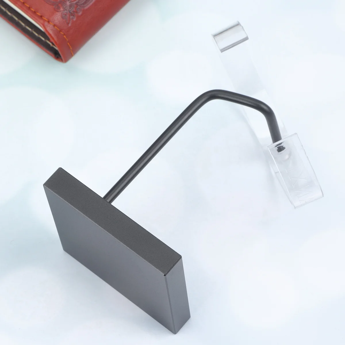 C-Shaped Metal Base Watch Display Stand Black Acrylic Holder For Bracelet Or Watch Jewelry Display Rack Table Accessory