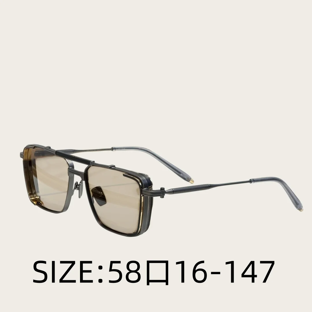 

Солнцезащитные очки AKS 203 квадратной формы, металлическая оправа из ацетата, ручная работа, UV400, винтажные, ретро, модные очки для мужчин и женщин, с футляром