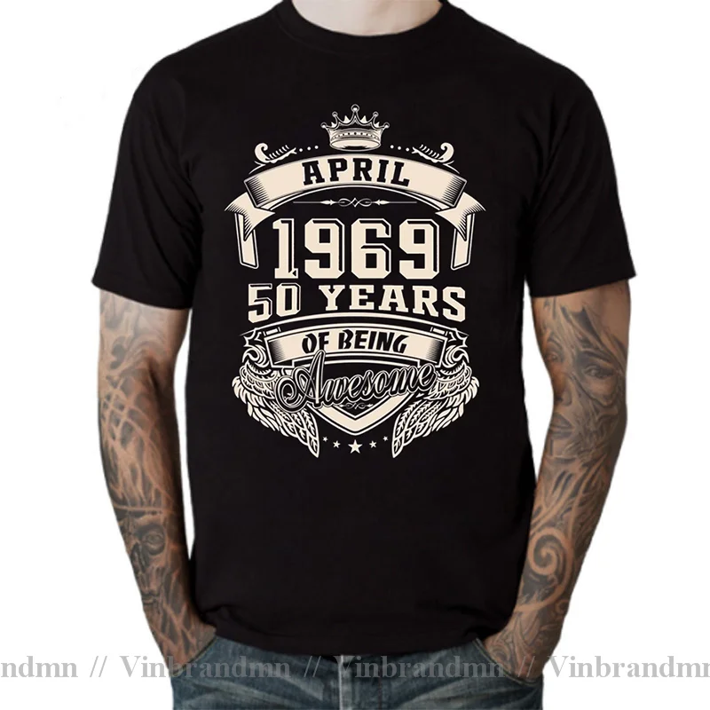 Born In 1969 November September October December January Febuary March April May June July August 50 Years Awesome Birth T Shirt