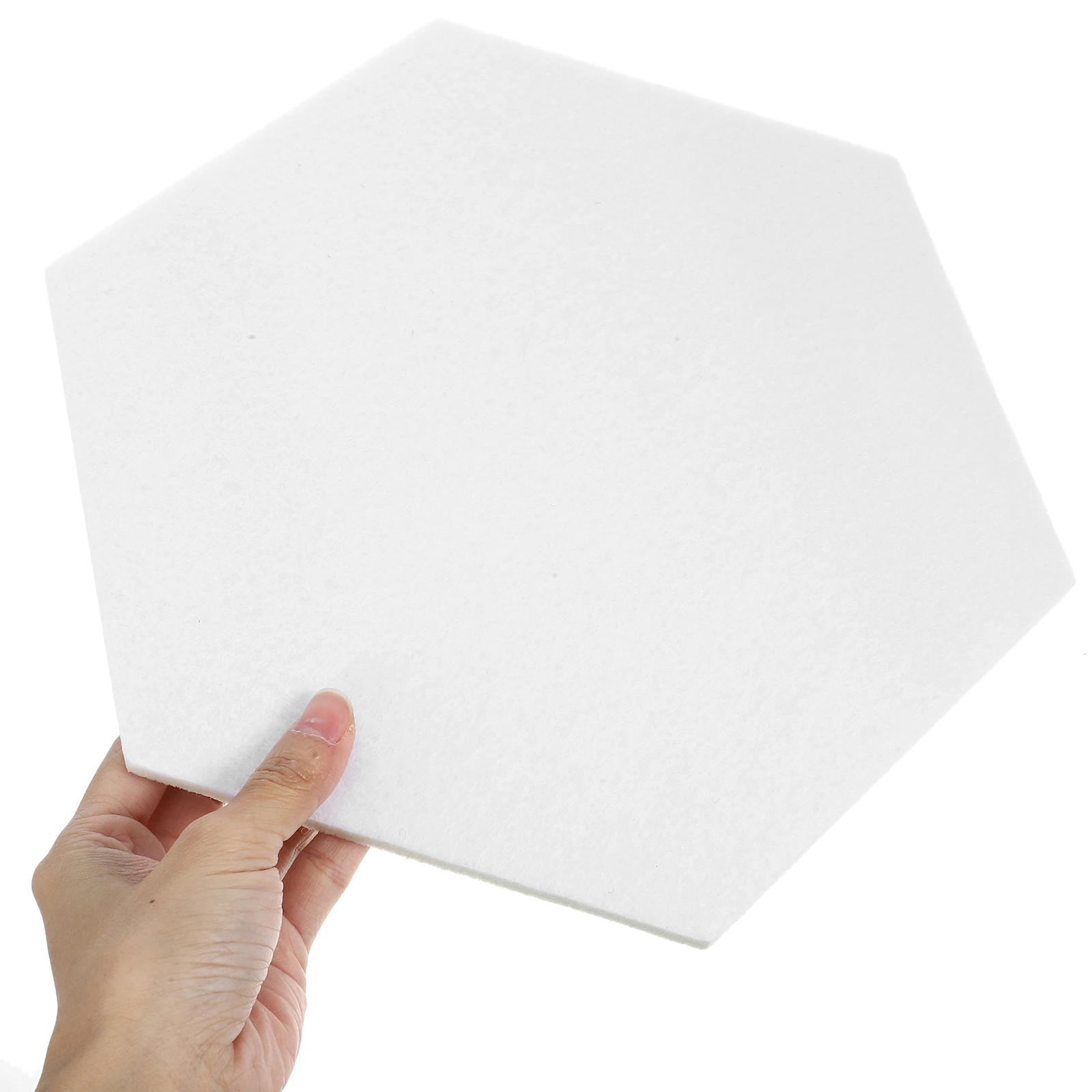 

Small Pin Board Hexagon Message Decoration Felt Tiles Hanging Boards for Walls White Office Bulletin Decorations
