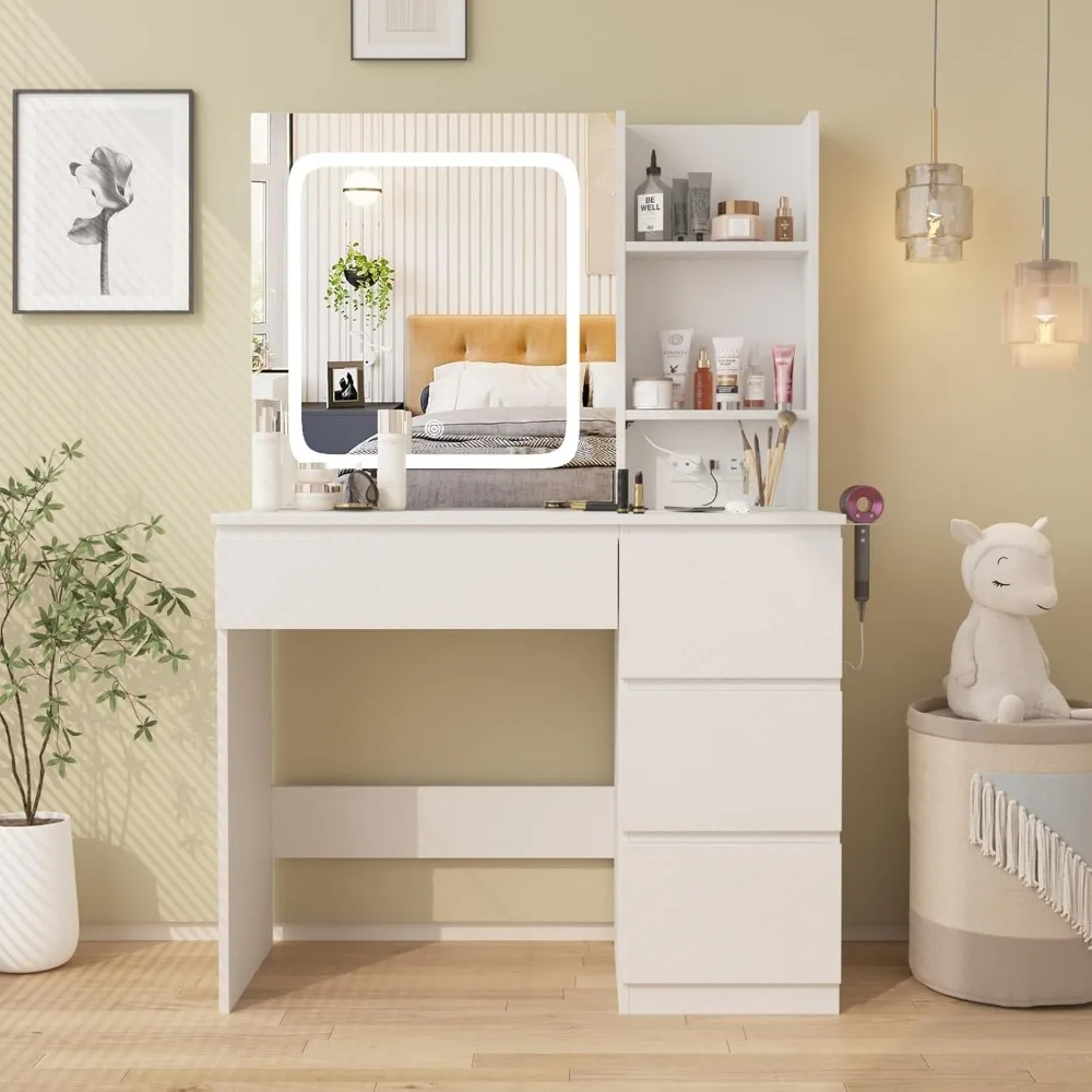 Vanity Desk With Mi… - image