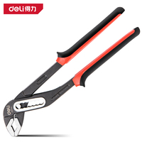 Deli Water Pump Pliers Adjustable Groove Joint Plier Pipe Plier Wrench for Home Repair,Gripping,Nuts,Bolts,Pipe&Fittings