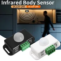 DC 12V-24V 8A Infrared PIR Motion Sensor For LED Light PIR Motion Sensor Switch Automatic Adjustable Movement Sensor