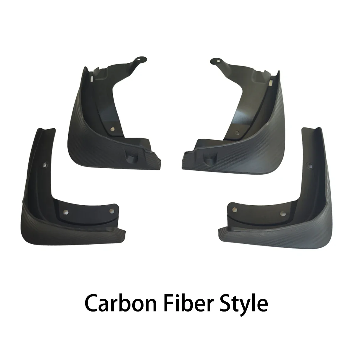 For Tesla Model 3 2023-2024 Highland 4Pcs Mud Guard Flaps Cabon Fiber Style Fender Protector Anti-Sand Splash Fender Accessories