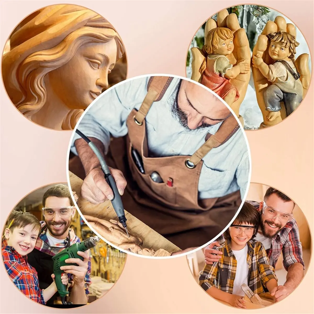 Abfw 15 Pieces Wood…