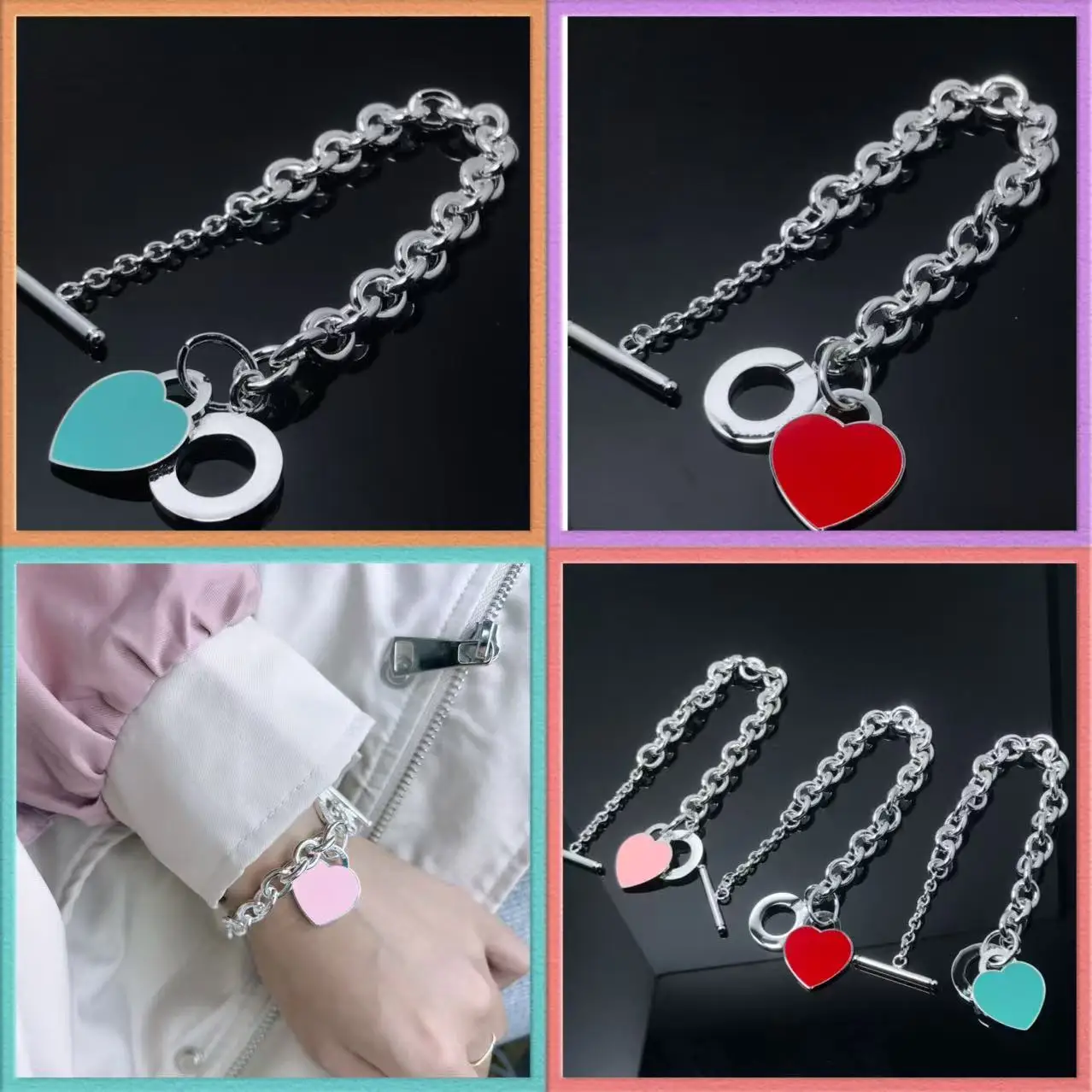 

Французский классический браслет из стерлингового серебра S925, изысканный браслет в форме сердца, роскошные очаровательные женские украшения, подарки для праздника, юбилея, вечеринки