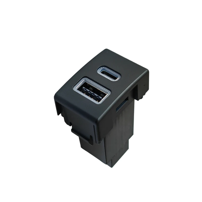 

Car Dual USB C PD Ports QC3.0 Right Hole Position 12V Cigarette Lighter Socket Quick Charger Use For Suzuki Jimny 07-15