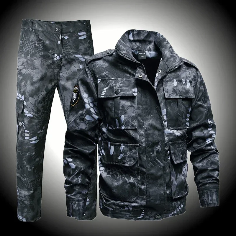 Camouflage Suit Husband Work Wear Suit Unisex Uniforms for Men Outdoor Hunting Tactical Suit Summer Tactical Clothing