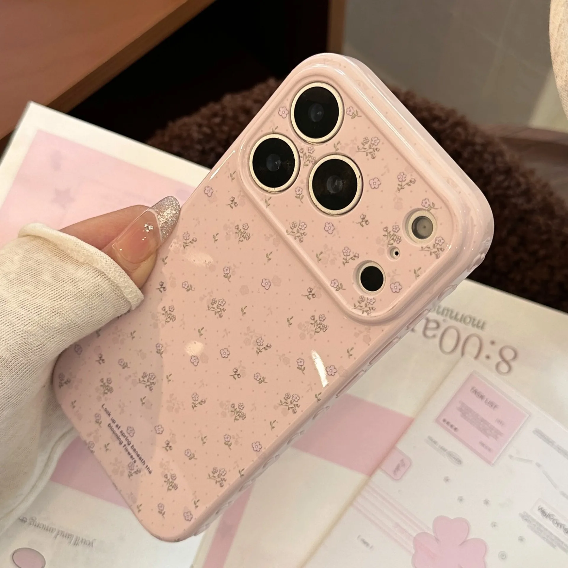 

Watercolor Small Floral Pattern Phone Case For iPhone 17 16 15 14 13 12 11 Pro Max Plus Stylish Instagram-Inspired Design Cover