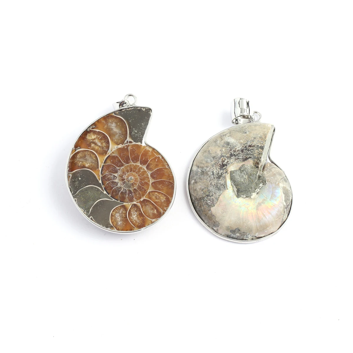 1pc Natural Stone Pendants Snail Shell Shaped Seashell Pendant Charms for Jewelry Making DIY Women Men Necklace Gifts