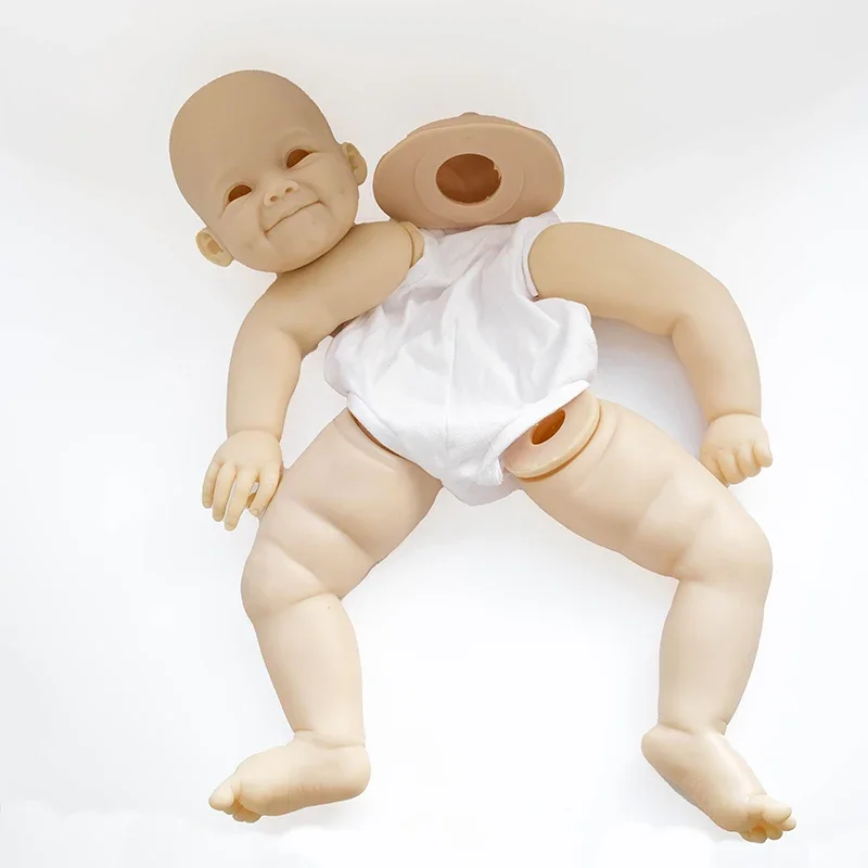 Kit de boneca reborn inacabada e sem pintura de 28 polegadas Raya Lifesize cor fresca peças de boneca de toque macio
