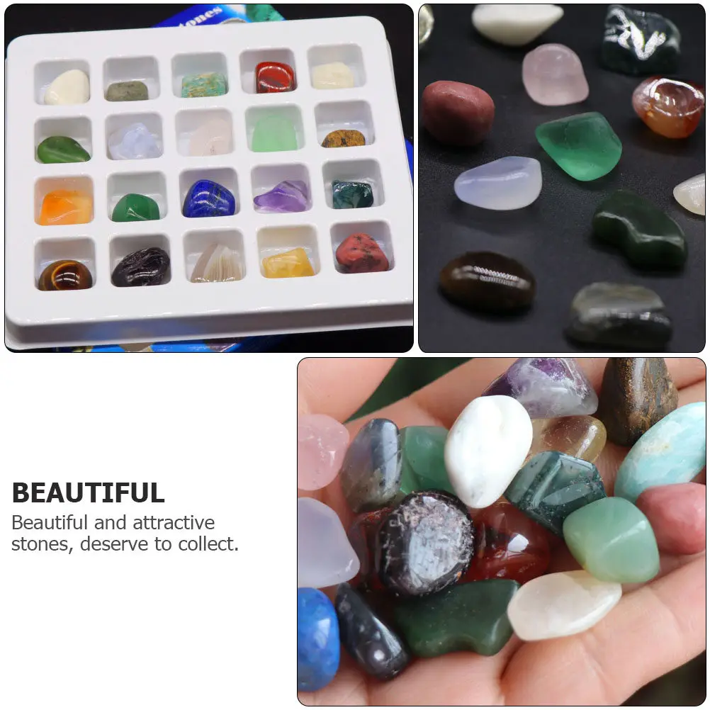 Natural Stone Collection Mineral Specimens for Educational Kids Learning Craft Decorative Use Stone Specimens Natural Gemstone