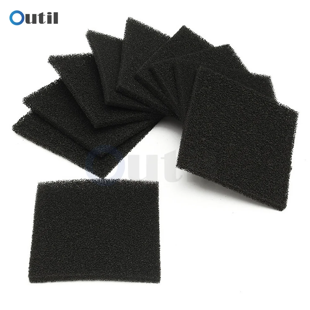 10Pcs Carbon Filter Sponge for 493 Soldering Smoke Absorber ESD Fume Extractor Solder Iron Black Foam Sponge Air Filter Sponge