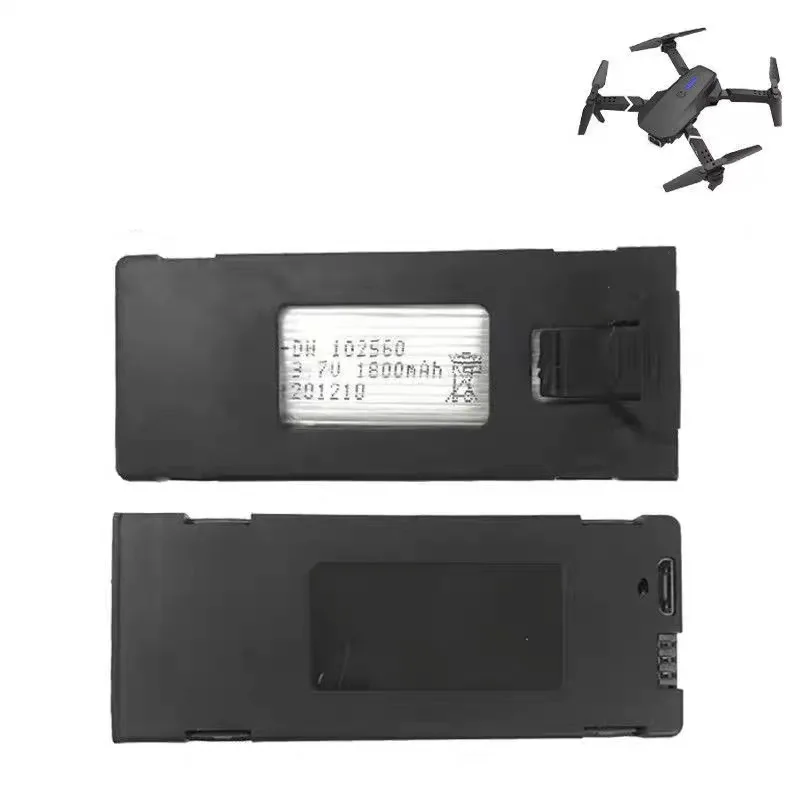 2PCS Lithium Battery 3.7V 1800mAh for E88 E99MAX E88PRO E525 P1 P5 K3 Drone Foldable Quadcopter