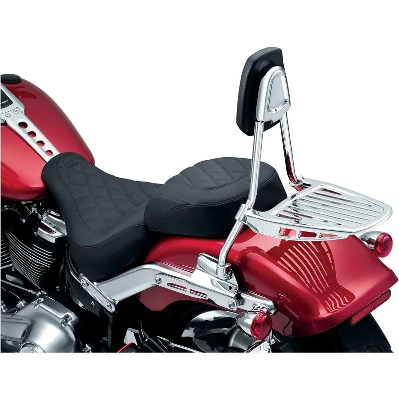 Accessorio moto Kuryakyn 6580: portapacchi per moto Kuryakyn Sissy Bar su -Davidson, cromato