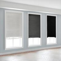 Self-Adhesive Pleated Blind High Shading Non-Woven Window Shade Bathroom Kitchen Balcony Zebra Blackout Curtain