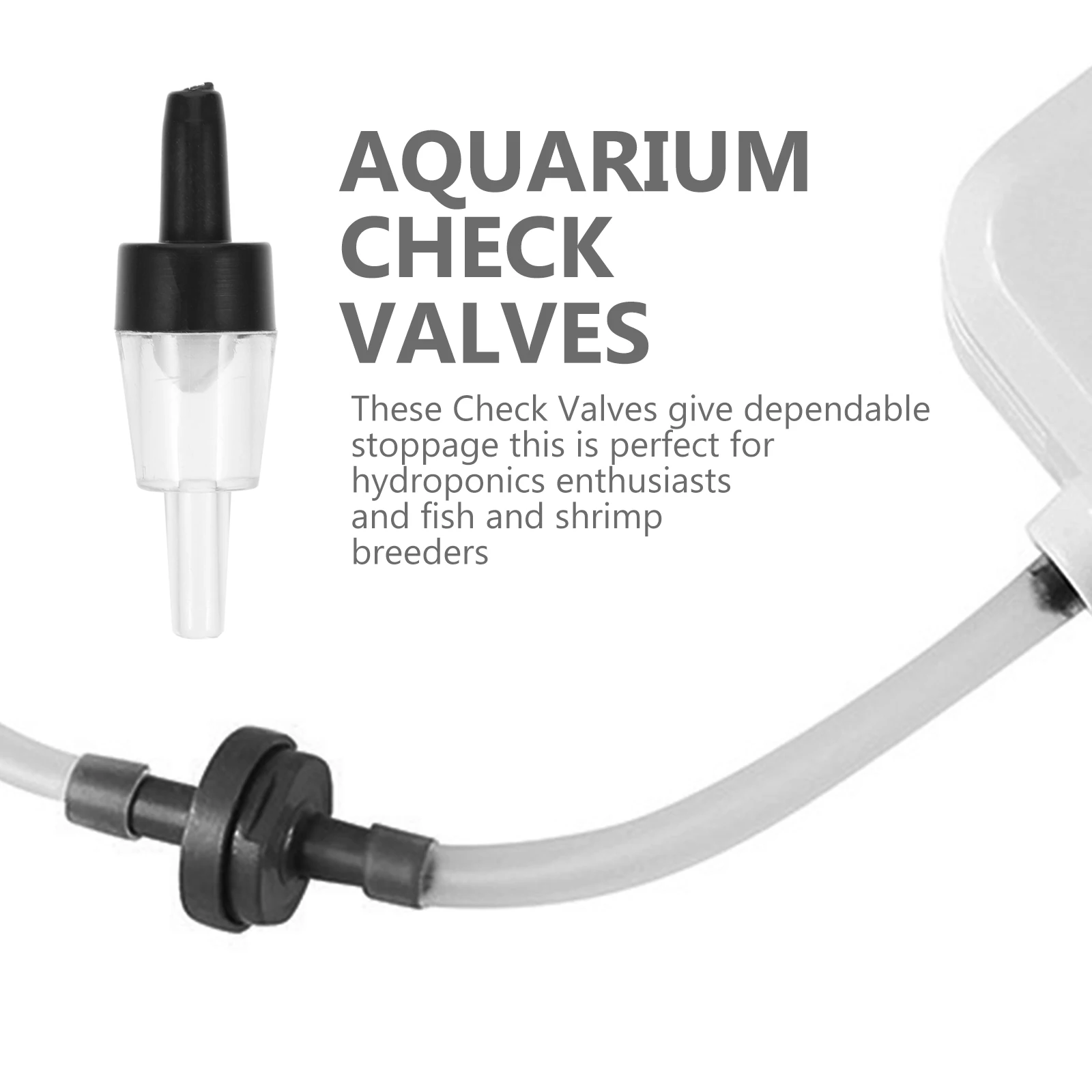 

25pcs Aquarium Check Non-Return Fish Tank Air Pump Accessories Flow Control Stop Valves For Water Backflow Protection Durable