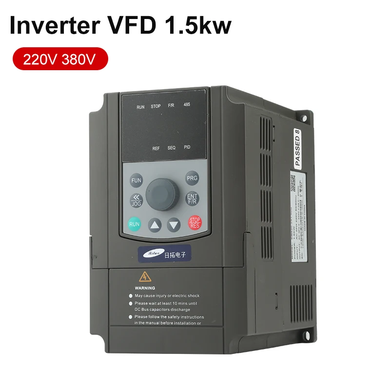 

Rituo Frequency Converter VFD 1.5kw Frequency Converter Drives The 220V 380V CNC Milling Spindle Motor Speed Control Controller