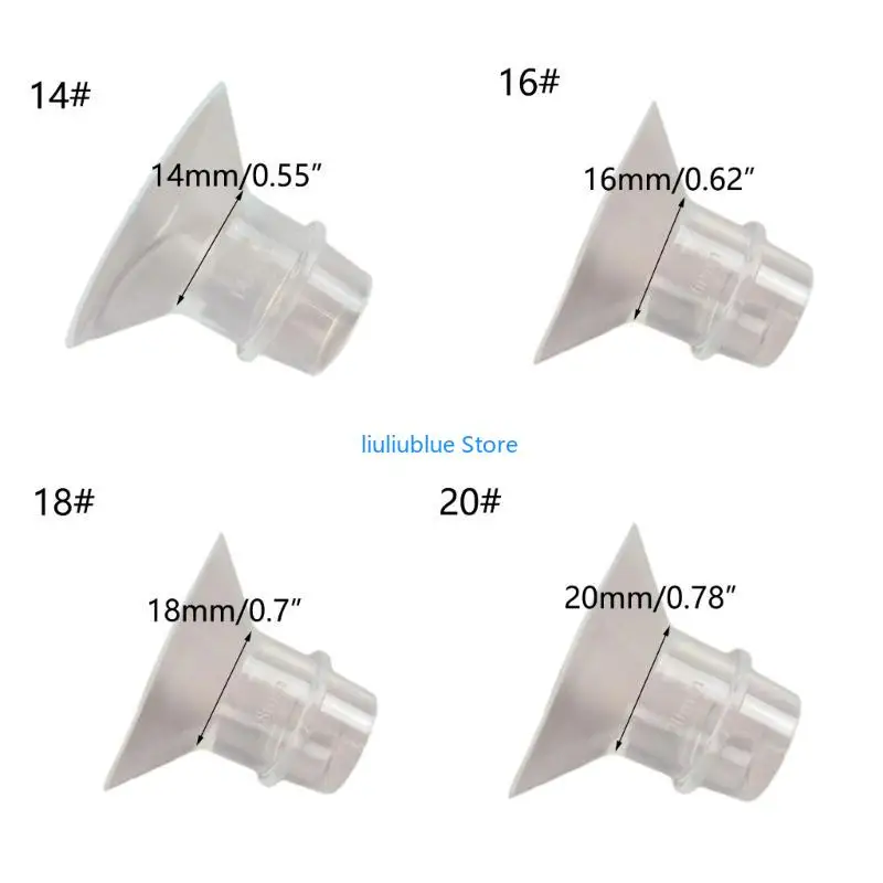 شفة متعددة الاستخدامات ملحق شفة قابلة للتعديل محول شفة مطاطية لشفط الحليب المريح مع مضخة الثدي 62CF #6