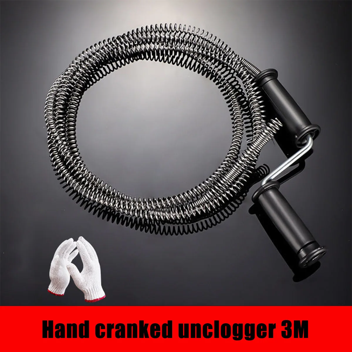 

Industrial Flexible Plumbing Snake Drain Cleaner 1 5M 3M 5M Multi Use Auger Spring For Household Sewer Pipeline Repair Work
