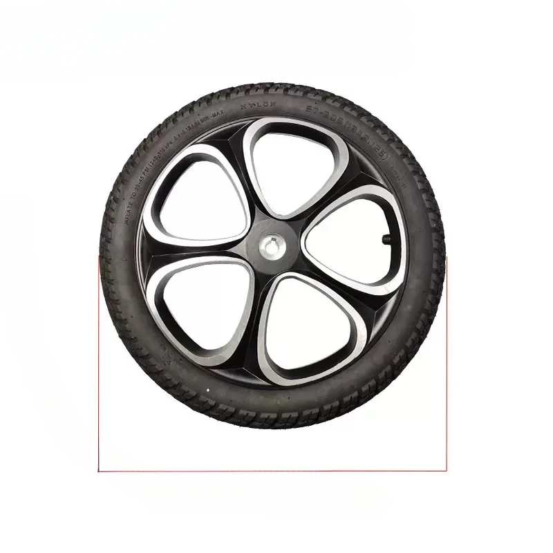 Electric Wheelchair Tires 16 Rear Wheel Drive Pneumatic Tires Steel Wheels Large Size X2.125 Solid Tires