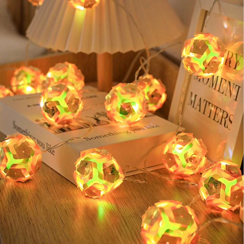 2023 Laser Dream Colorful Christmas Rose LED Light String Restaurant Bar Room cortile decorazione esterna atmosfera luce