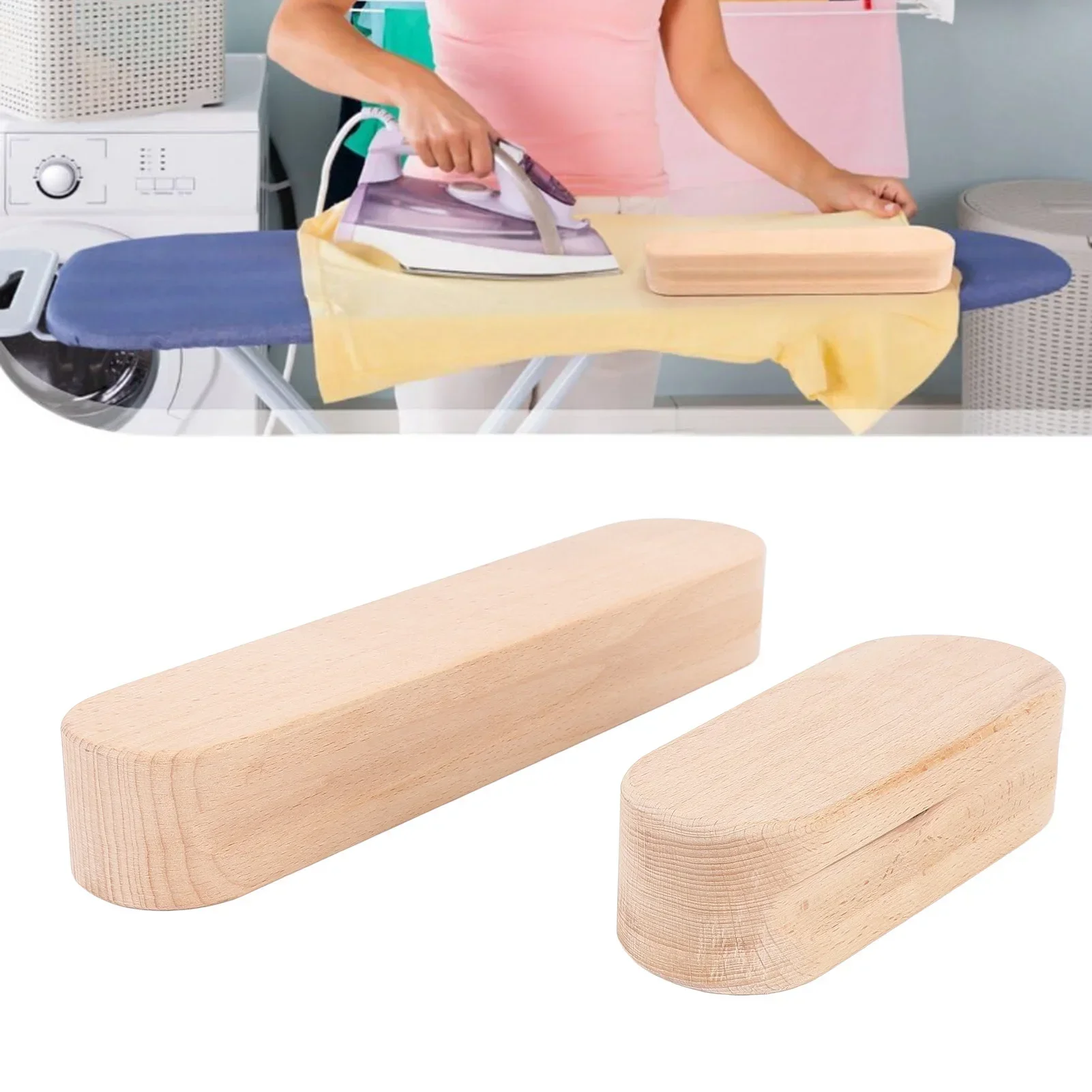 

2 шт. портные хлопья 7 дюймов 12 дюймов двухсторонние рифленые деревянные хлопья швейные инструменты для прессования швов стеганая подшивка