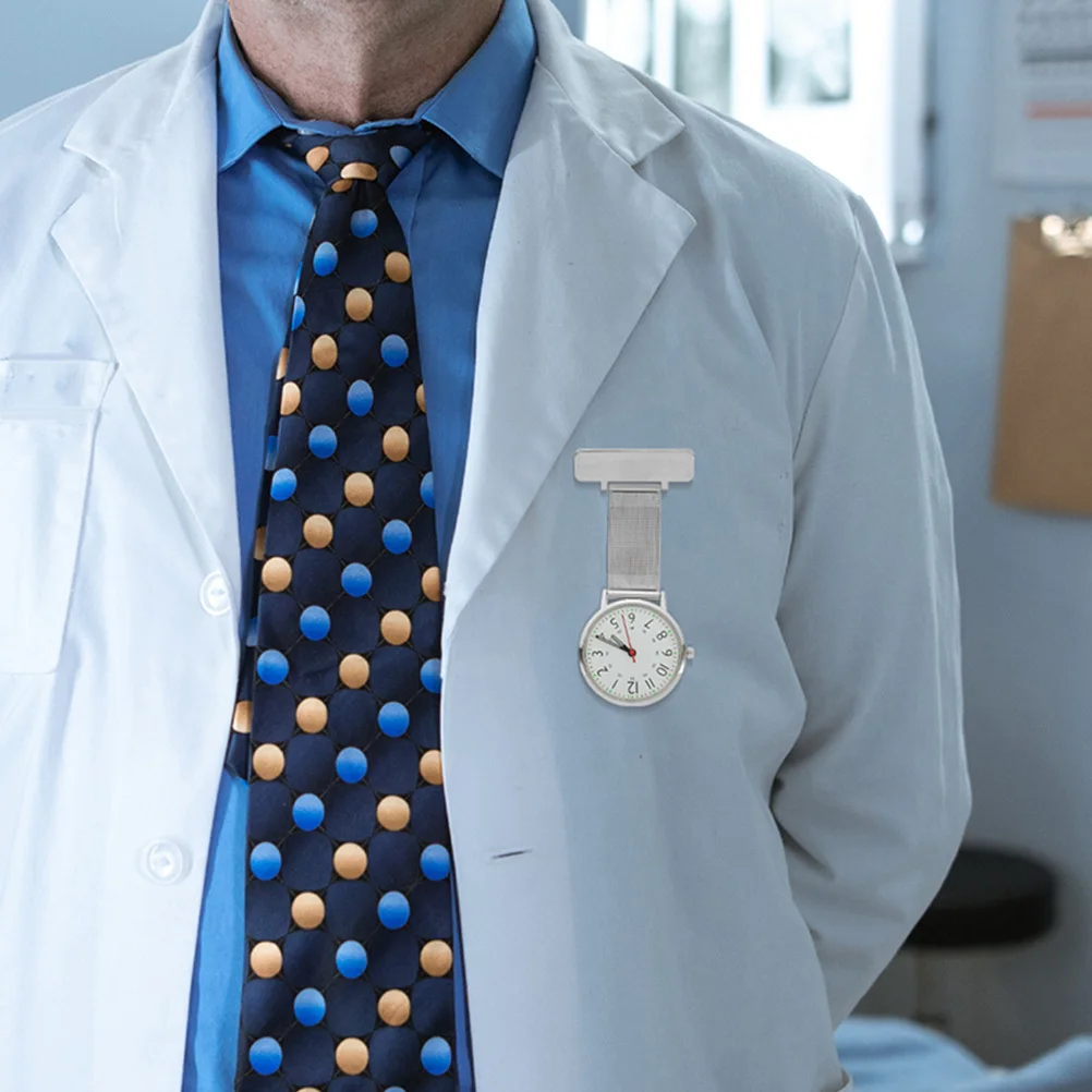 2pcs Nurse Hanging Lapel Nurse Clip On Pin Nursing Watch Clip On Fob Women'S Timepiece Brooch Pendant Nurses Watch