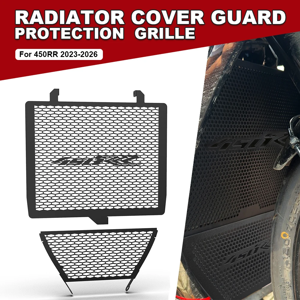 

Motorcycle Radiator Cover Guard Aluminum Oil Cooler Protection Protetor For KOVE 450RR 450 RR 450 RR450 2023 2024 2025 2026