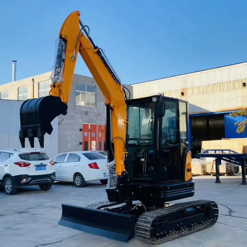 Mini Excavator 3.8 Ton CE EURO 5 EPA Engine Bagger Small Crawler Excavator Custom Digger Home Excavators CE