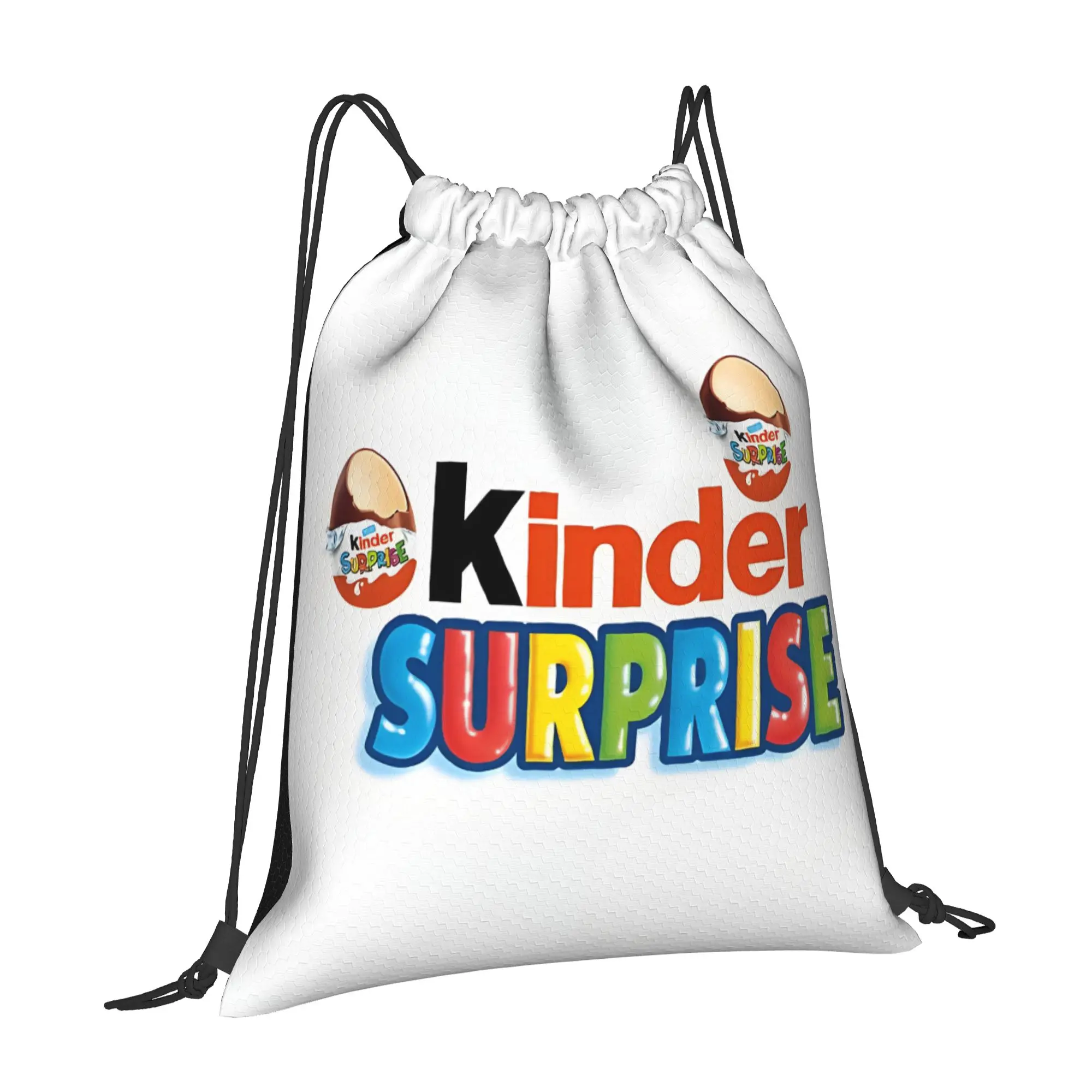 Kinder SURPRISE Kinder Multi-function Pocket Men Women Storage Backpack Teenager Travel Bag Print Drawstring Bags