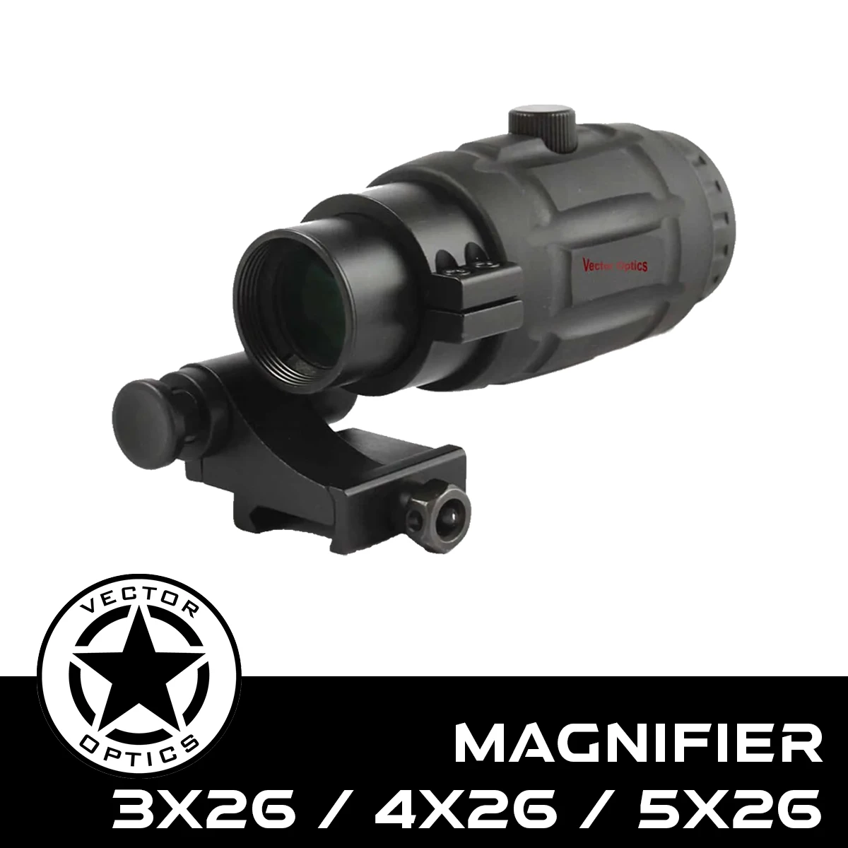 

Vector Optics 3x 4x 5x Power Magnifier | Flip Side Quick Switch | QD Mount & Reticle Centered | Present Excellent Image