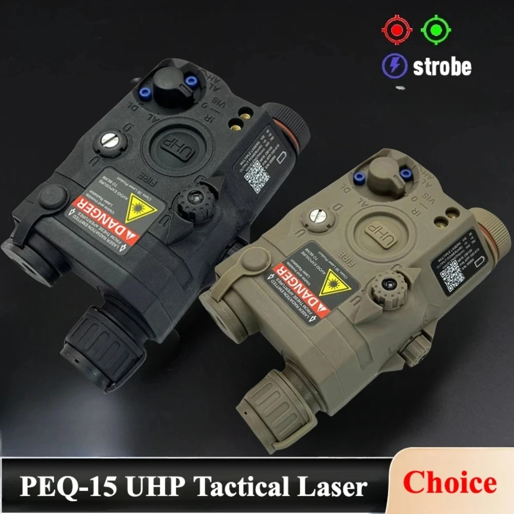 التكتيكية الادسنس UHP PEQ-15 التكتيكية مصباح ليد جيب أحمر أخضر مؤشر الليزر كشاف إكسسوارات مضيئة صالح 20 مللي متر السكك الحديدية #1