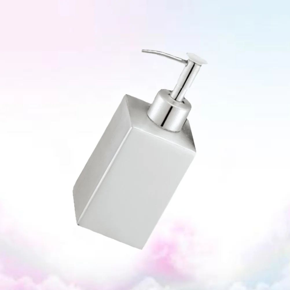 

330ml Lotion Soap Pump Stainless Steel Bathroom Conditioner Body Wash Refillable Foaming Dispenser Kitchen Liquid Soap