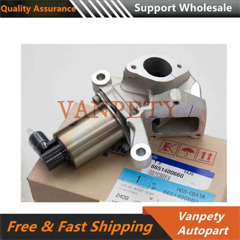 1P New Exhaust Gas Recirculation EGR Valve 6651400660 for Ssangyong Rexton Actyon Kyron 2007-2011 6651400560 6651400660