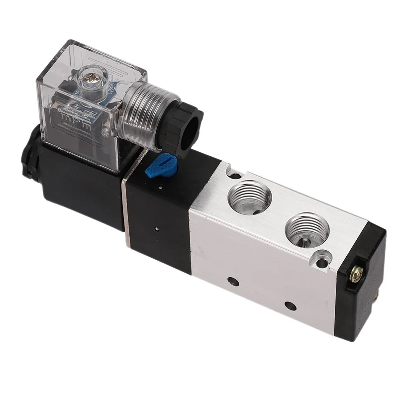 

AB41-5X Pneumatic Electric Solenoid Valve 5 Way 2 Position Control Air Gas Magnetic Valve 220V Coil Volt 8Mm Hose Connection