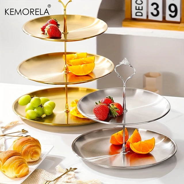 Stainless steel cake plate hotsell