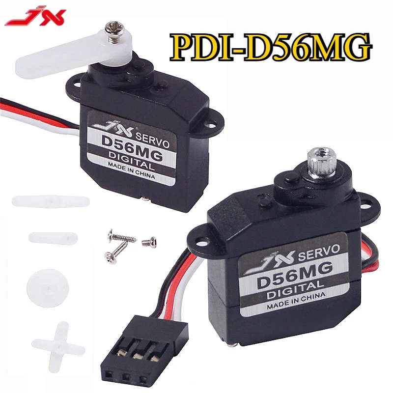 JX Servo PDI-D56MG 5.6g Metal Gear Digital Coreless Servo 0.89KG for RC Car Helicopter Robot Airplane Aircraft Drone DIY