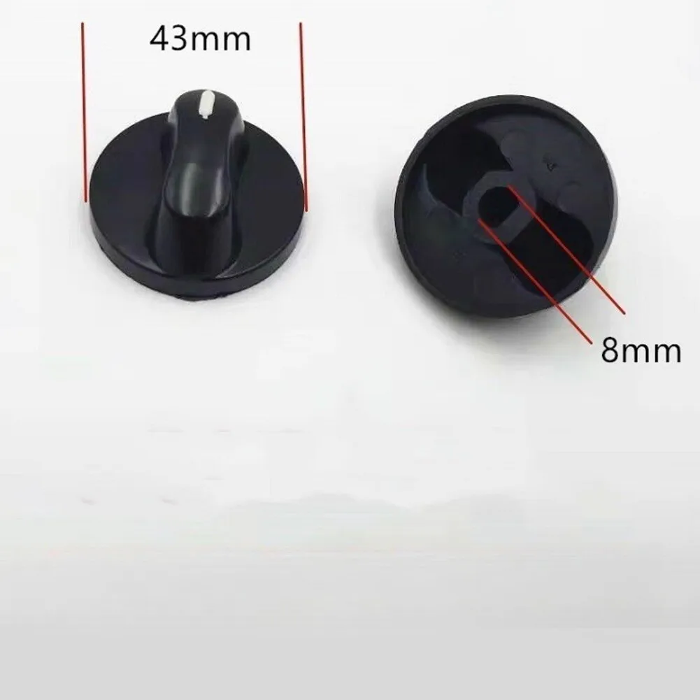 Black Plastic Gas Stove Switch Kit 4 pcs for Common Gas Ranges and Cooktops Ergonomic Grip Smooth Operation Long Life