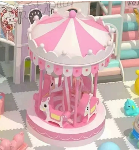 

Детская пенопластовая мягкая игровая площадка Merry Go, круглая игровая площадка, моторизованная электрическая карусель, дом для вращения, оборудование для аренды вечеринок для детей