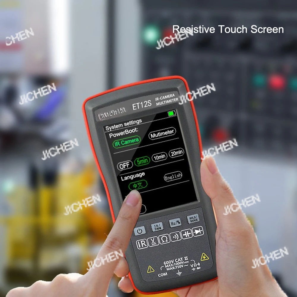 2 In 1 Thermal Imaging Multimeter ET11S/ET12S 90*32 Digital Touch Screen Multifunction Voltmeter, Professional Multimeter Tool
