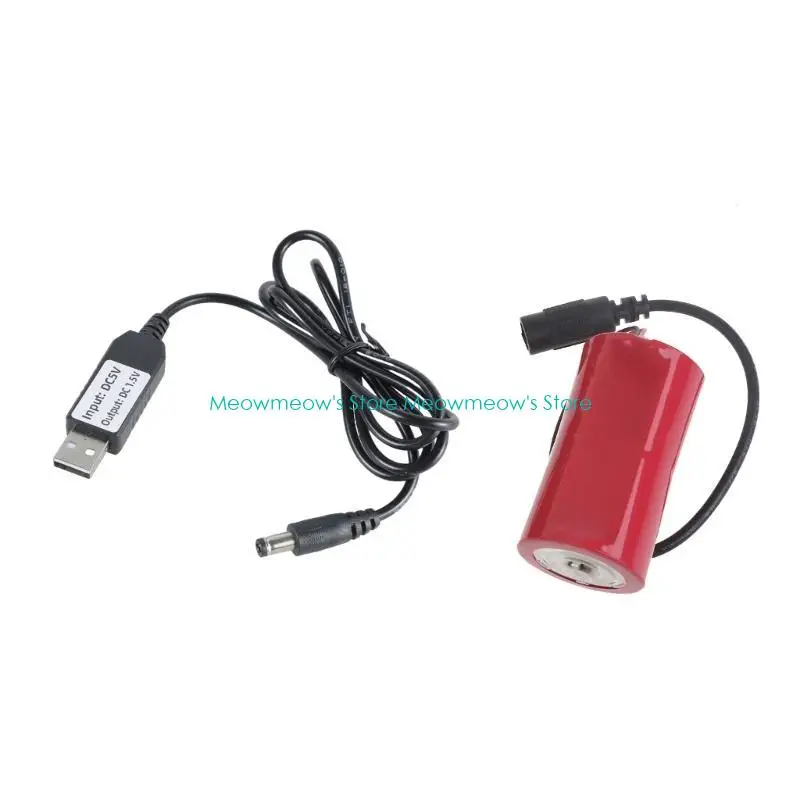 W91A USB a 1.5V LR20 D Eliminadores batería Convertidores Cable alimentación del cable