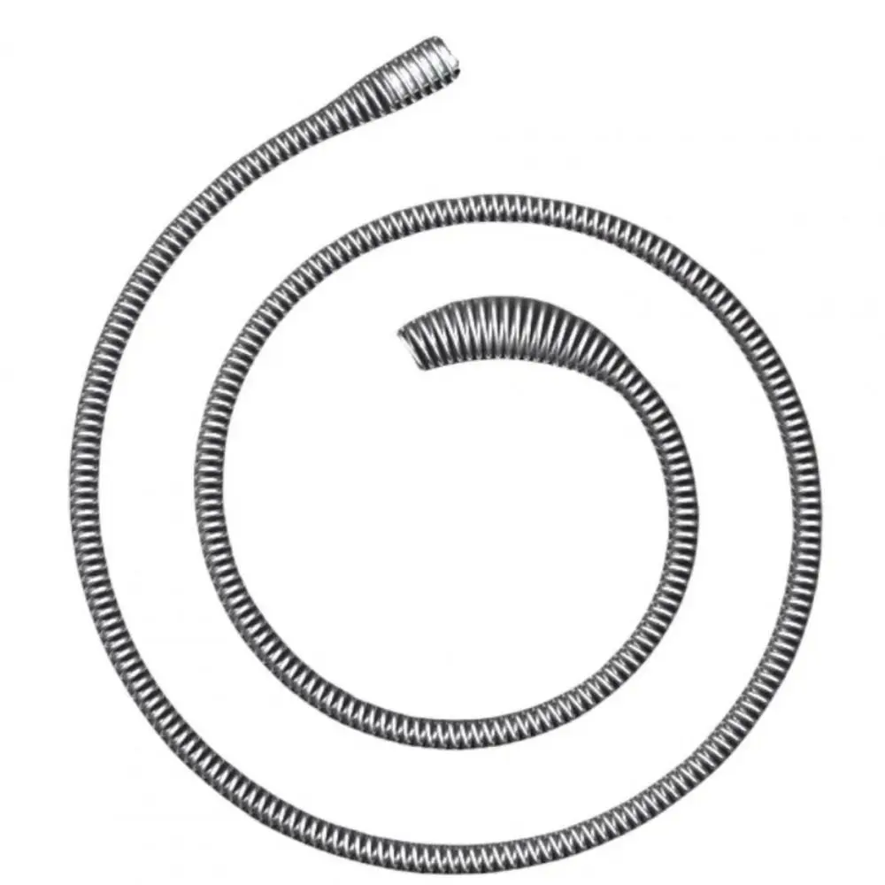 New Steel Drain Snake Drill Powered Flexible Spring Plumbing Snake Bendable Spiral Head Spring Drain Auger Kitchen Pipe Cleaning